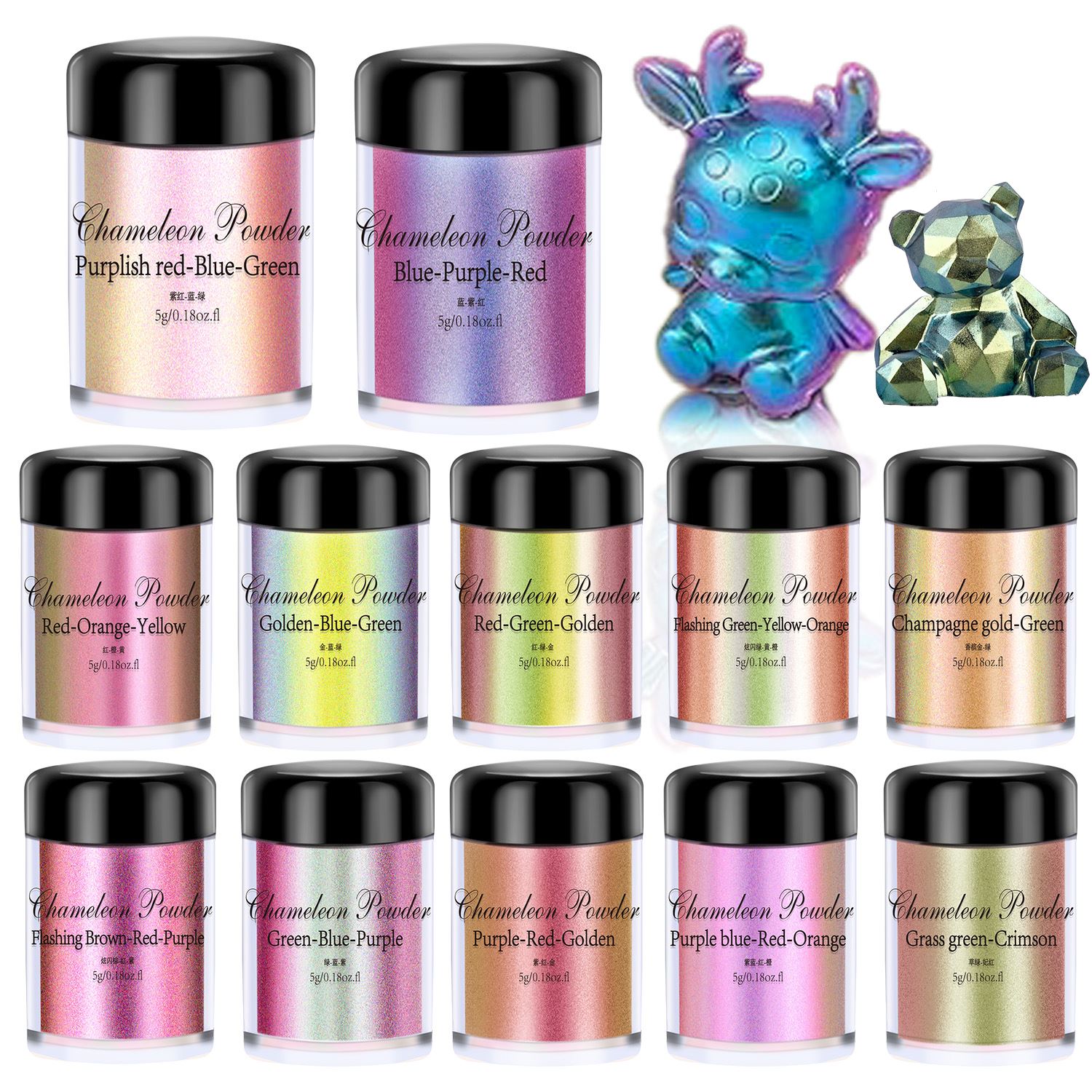 5g Chameleon Powder Nail Stain - Pearl Powder Resin recensie en prijs