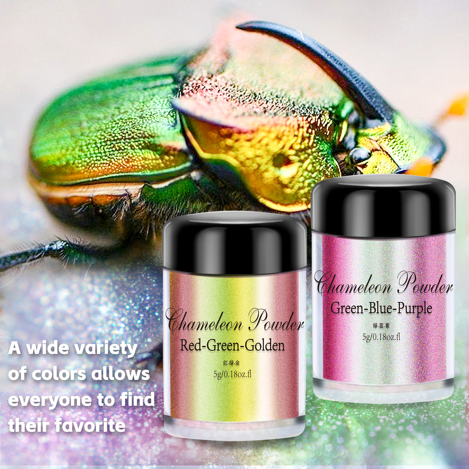 5g Chameleon Powder Nail Stain - Pearl Powder Resin recensie en prijs